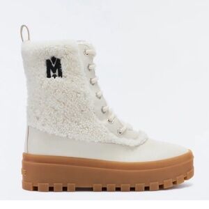 NWT Mackage Hero White Shearling Lined Boots